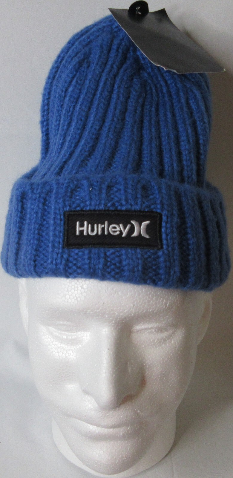 Adult Cable Knit Beanie Hat - Royal Blue, One Size, New with Tag