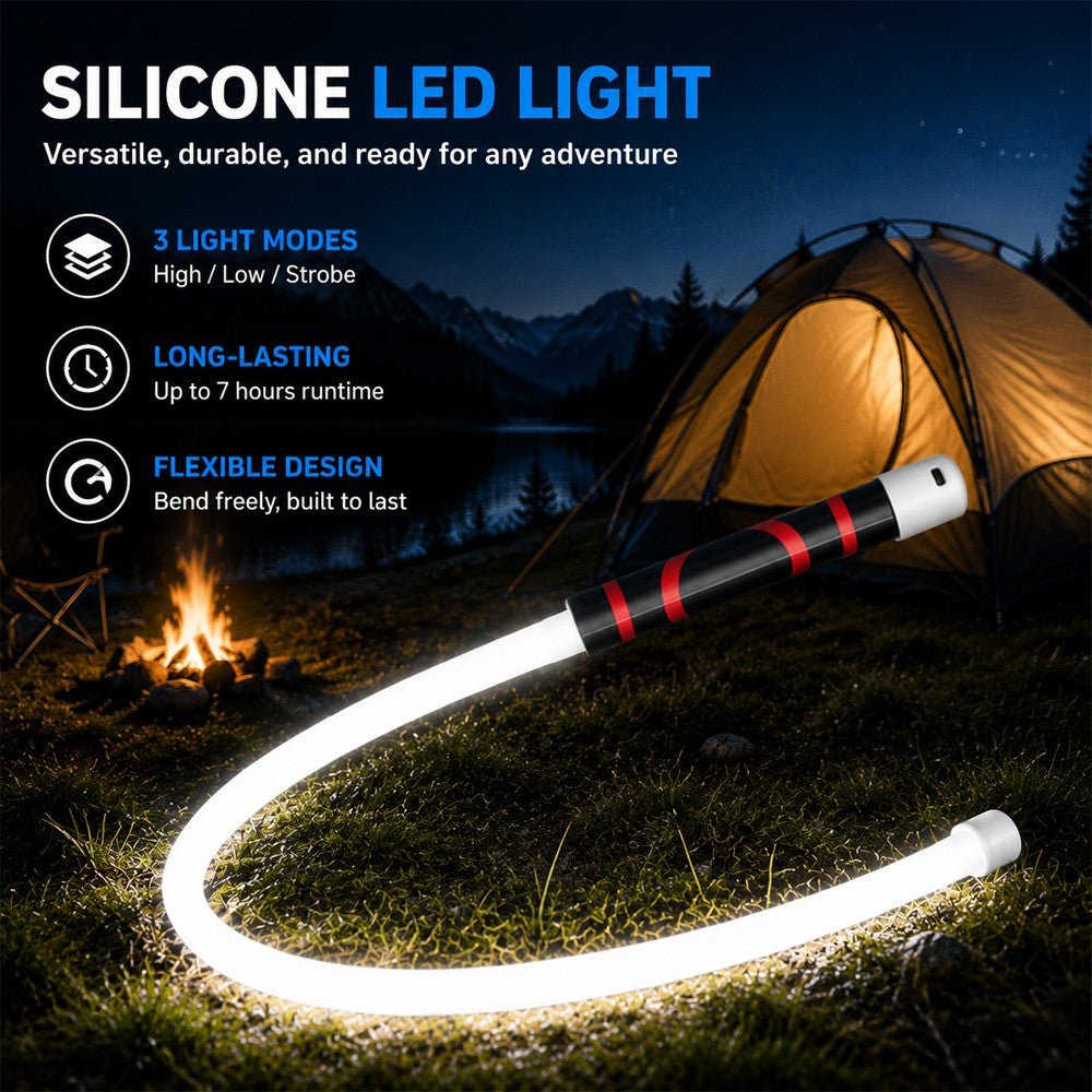 76cm Flexible LED Work Light with 3 Brightness Modes for Auto & Home