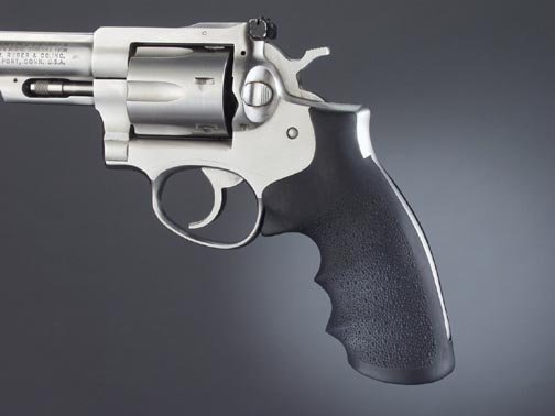 Rubber MonoGrip for Ruger Security & Police Six Revolvers - Black