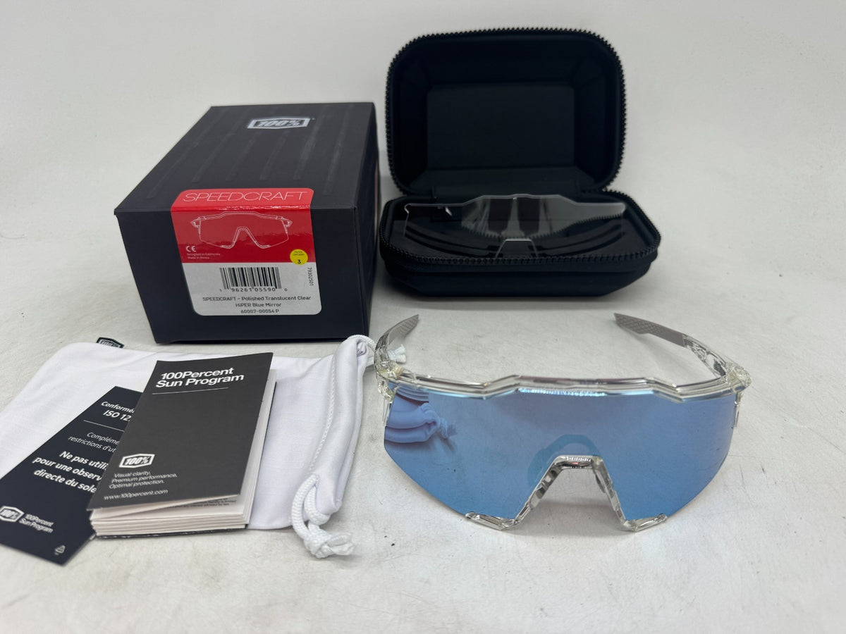 Speedcraft Sport Performance Sunglasses with Blue Mirror Lenses