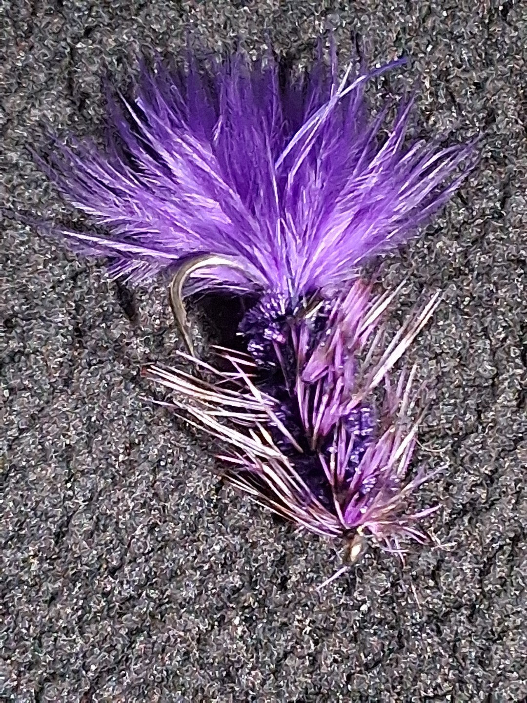 Purple Woolly Bugger Fly Fishing Streamers Size 10 - Custom Tied Frontier