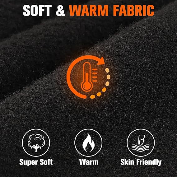 Winter Thermal Motorcycle Balaclava Windproof Ski Face Mask with Fleece Lining