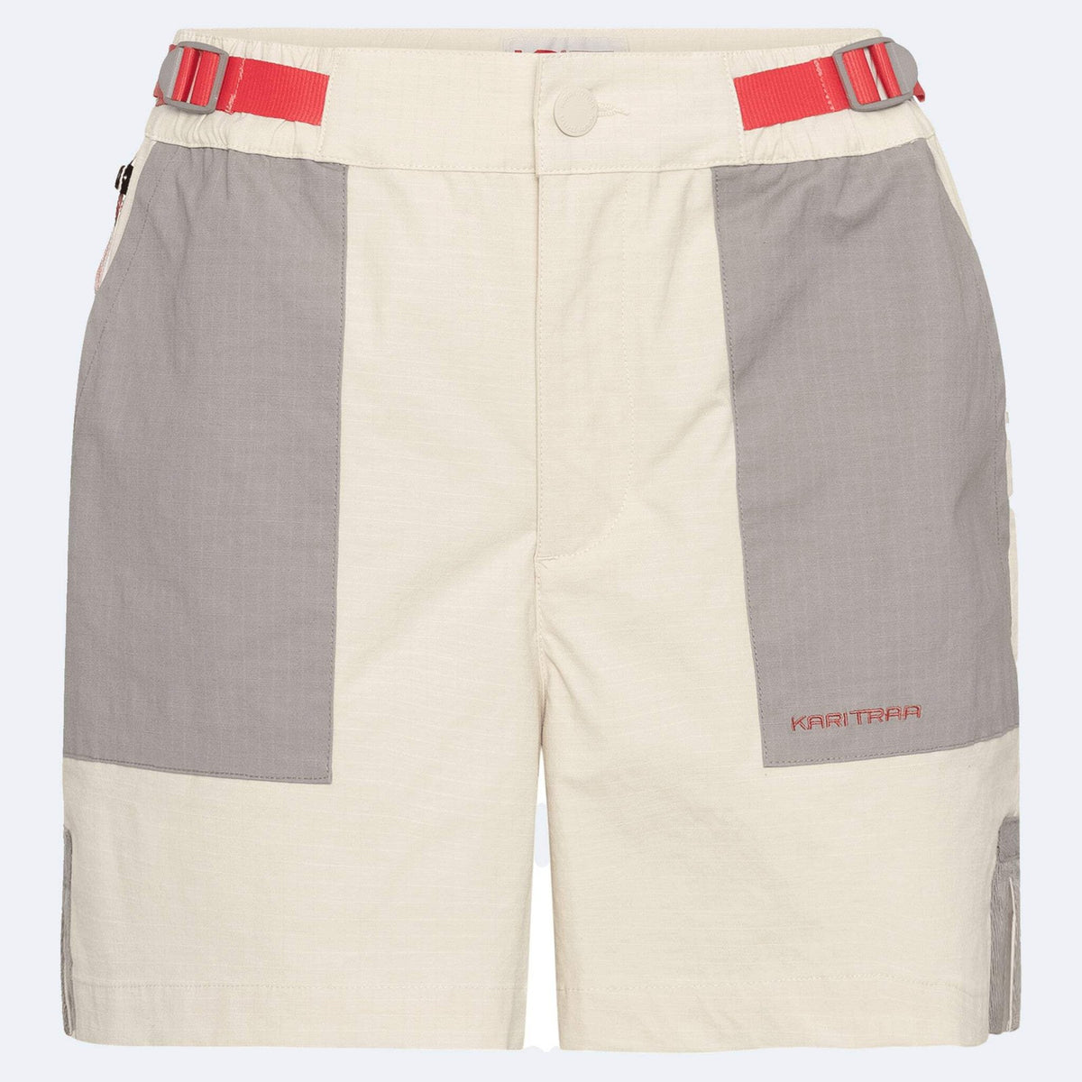 Women's Bermuda Shorts with High Waist and Pockets - Relaxed Fit, Versatile for Warm Weather