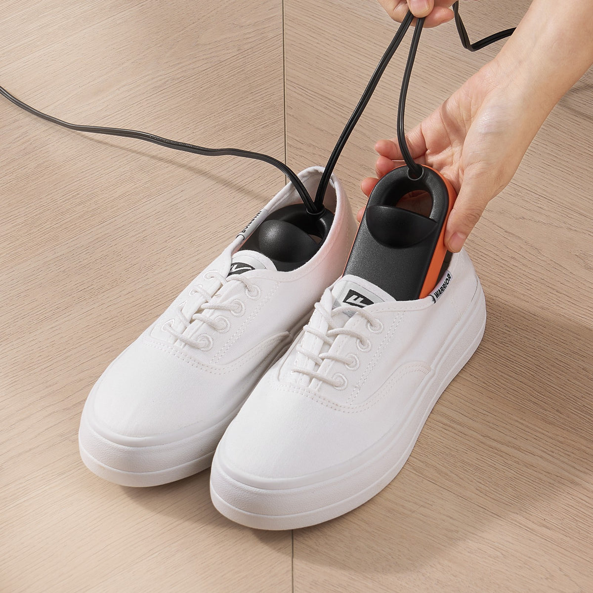 Portable Shoe Dryer Boot Dryer with Quick & Even Drying - Black & Orange