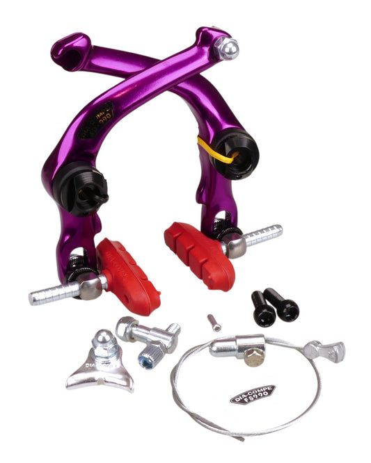 Purple BMX U-Brake Bicycle Brake Caliper - Dia-Compe AD-990 FS-990 Front/Rear