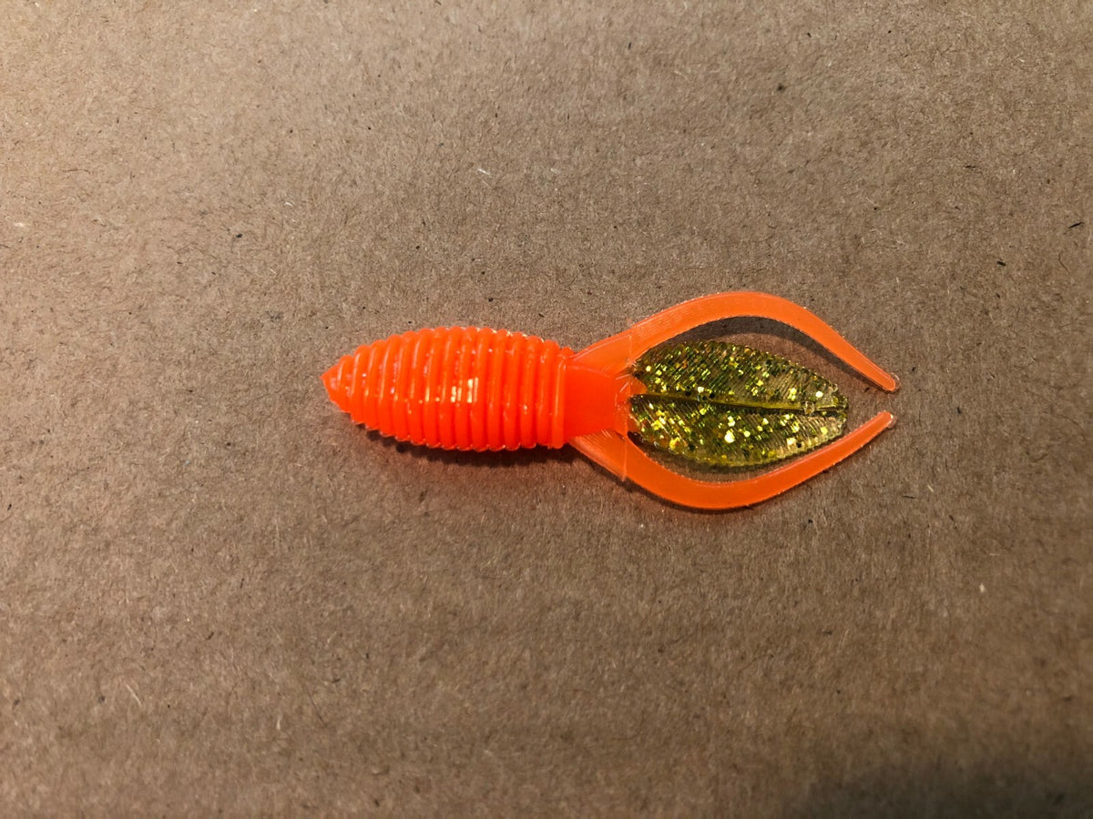 2-Inch Crappie Beaver Tail Soft Plastic Lures 100-Pack for Panfish Fishing
