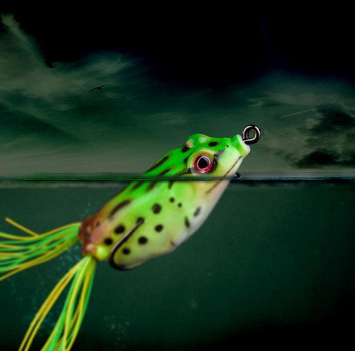 20 Pcs Soft Rubber Frog Fishing Lures with Sharp Hooks - 6cm/2.36''
