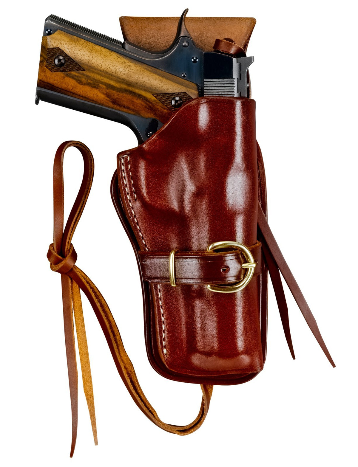 Western Holster for Colt 1911 - Heavy Leather, Made in USA