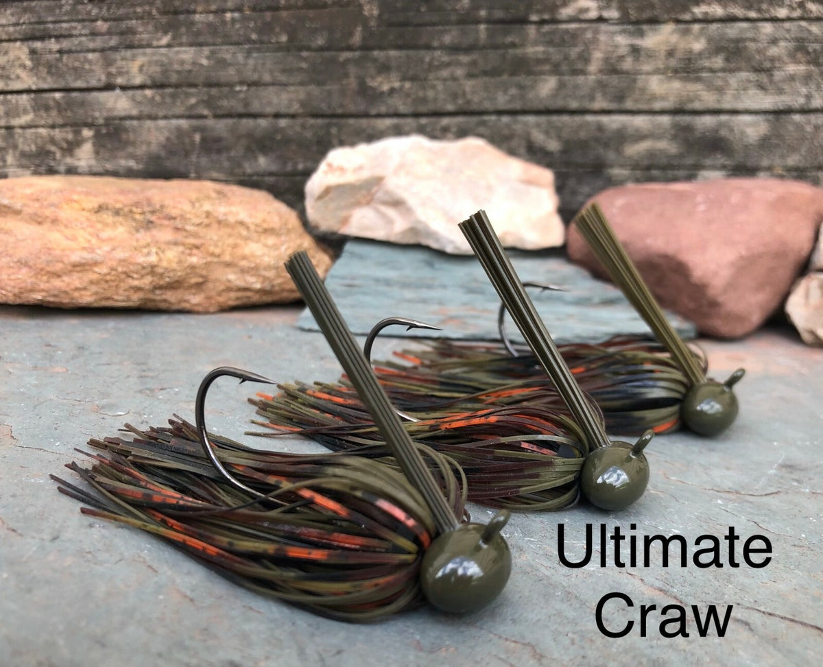 Bass Fishing Football Jigs Set - Multiple Colors & Weights