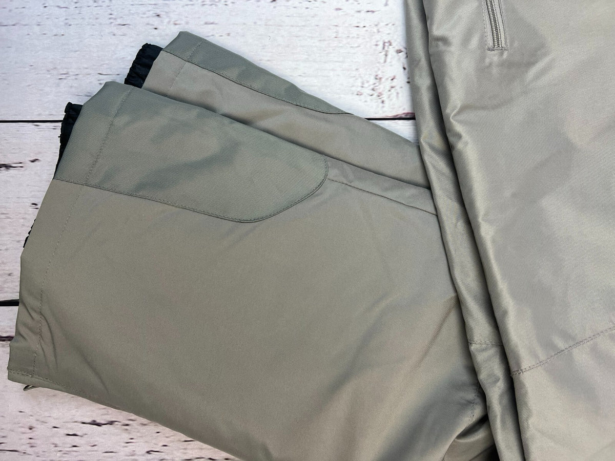 Men's Ski Pants Waterproof Snow Pants Winter Outerwear Grey Large