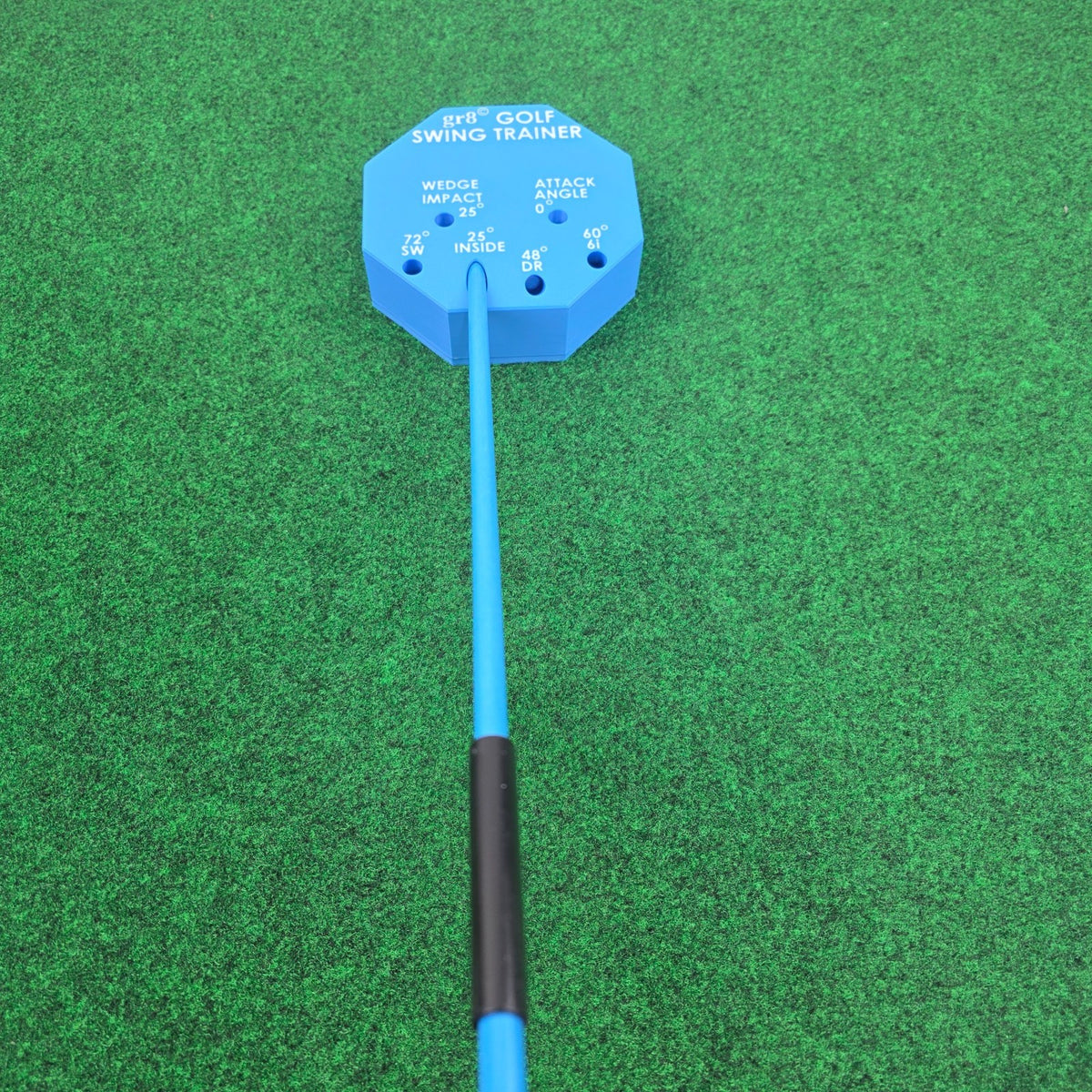 Compact Golf Swing Trainer with Alignment Stick - Weighted & Adjustable for Left/Right Hand