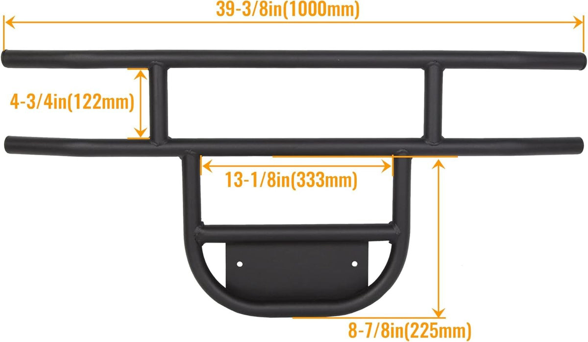 Golf Cart Bumper for Club Car DS 1981 & Up Black - Vehicle Accessory