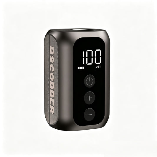 Mini Electric Bicycle Pump 100PSI Portable Cordless Inflator with Digital Screen