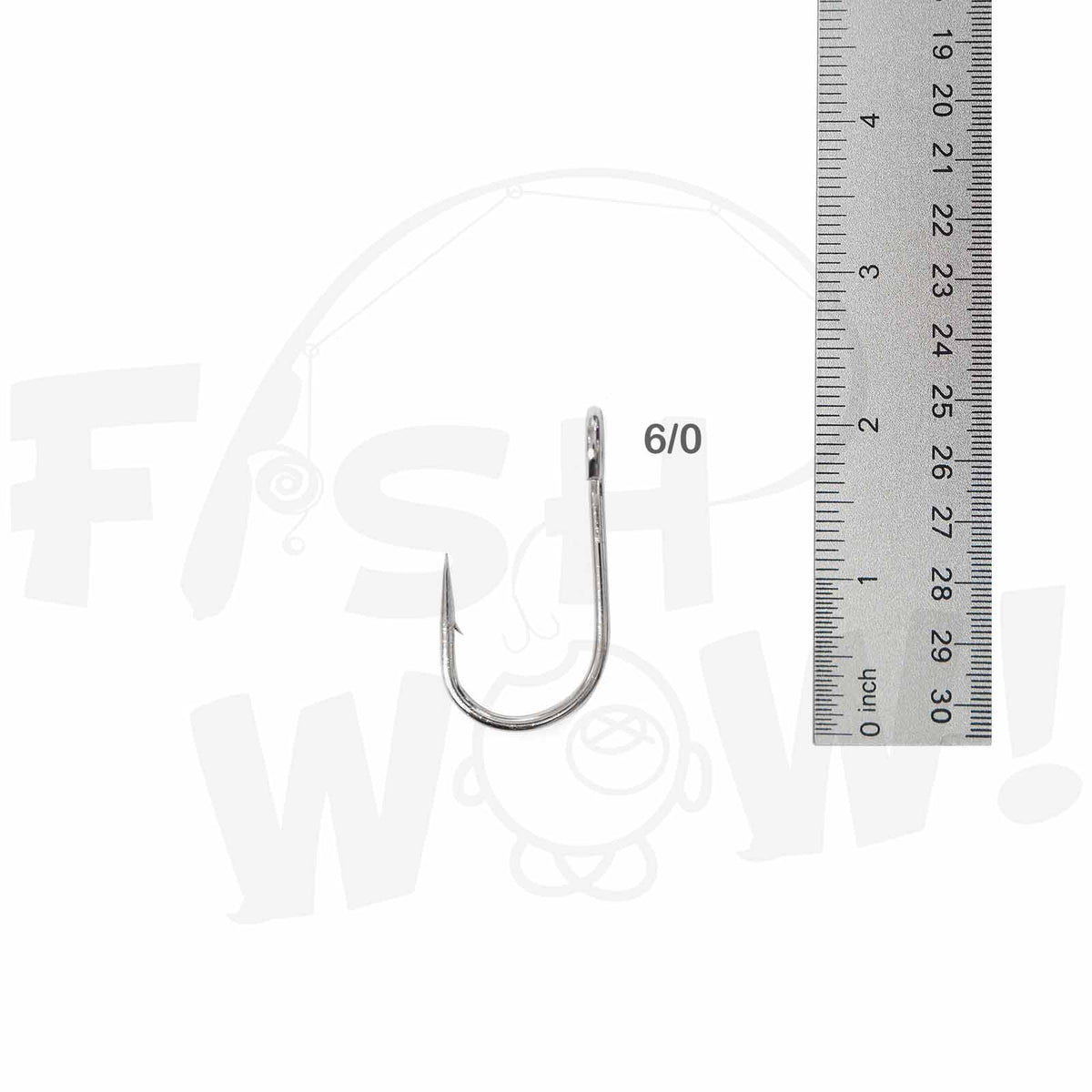 50pcs Fishing Siwash Nickel Hooks with Open Eye - Heavy Duty Tackle