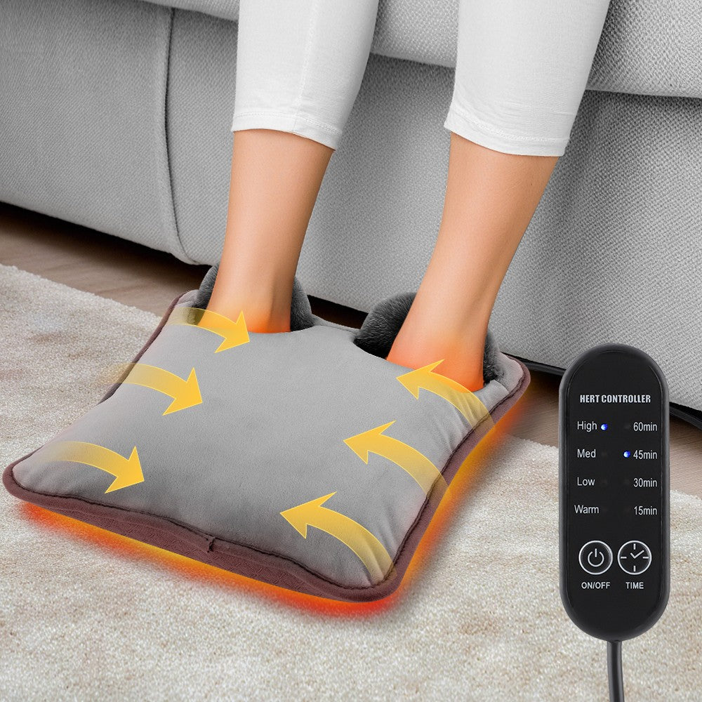 Electric Foot Warmer with 4 Heat Levels Portable Hand & Seat Heater