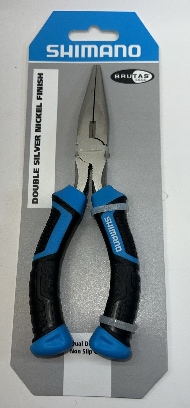 Shimano Brutus Double Silver Nickel Finish 5-Inch Split Ring Pliers SSRP05N