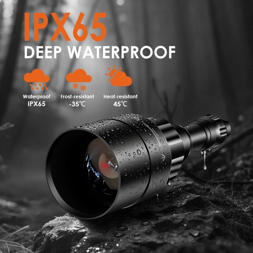 Infrared Flashlight T50/T67 IR Illuminator Dimmable Zoomable Night Vision