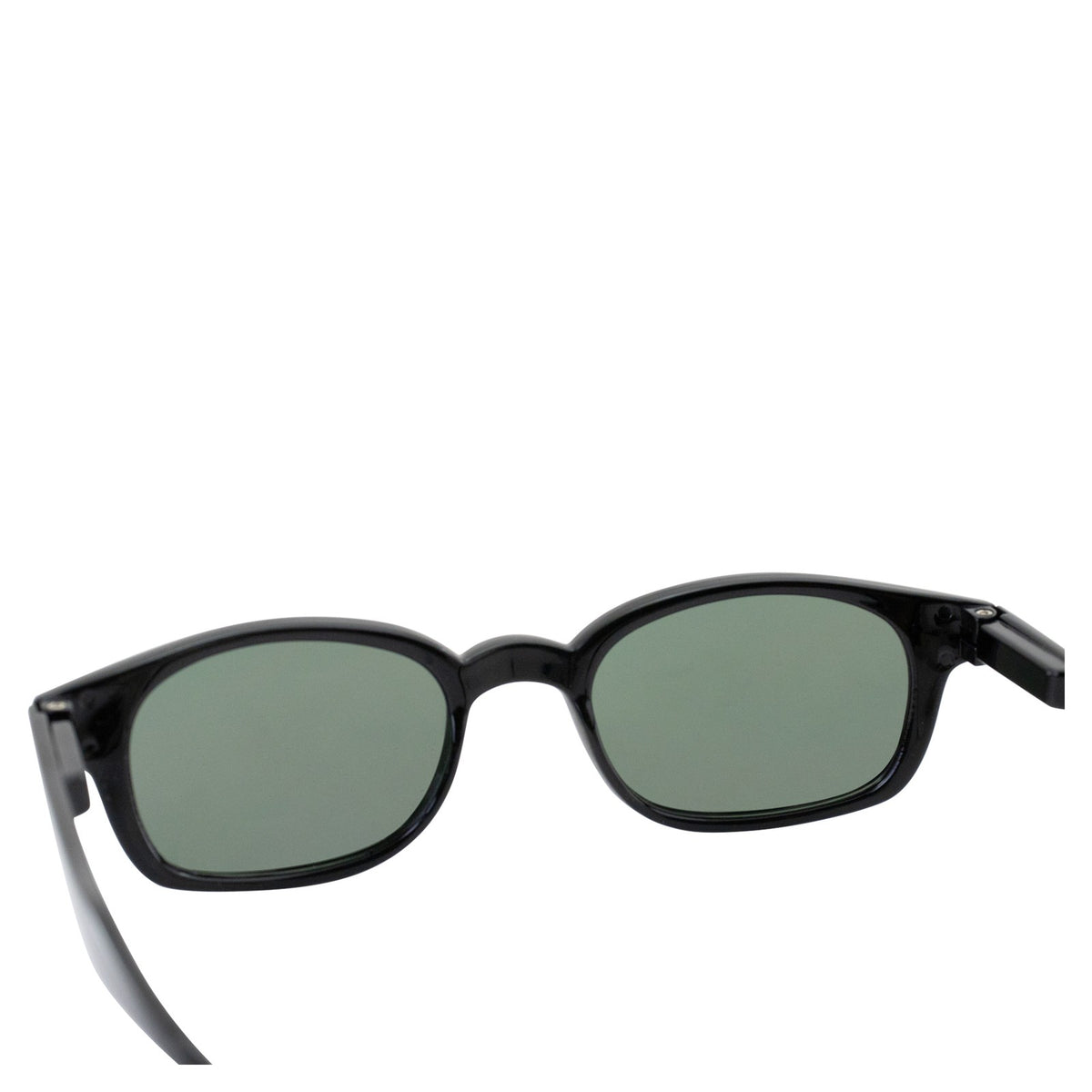Motorcycle Sunglasses Black Frames Green Lenses UV400 Protection with Pouch