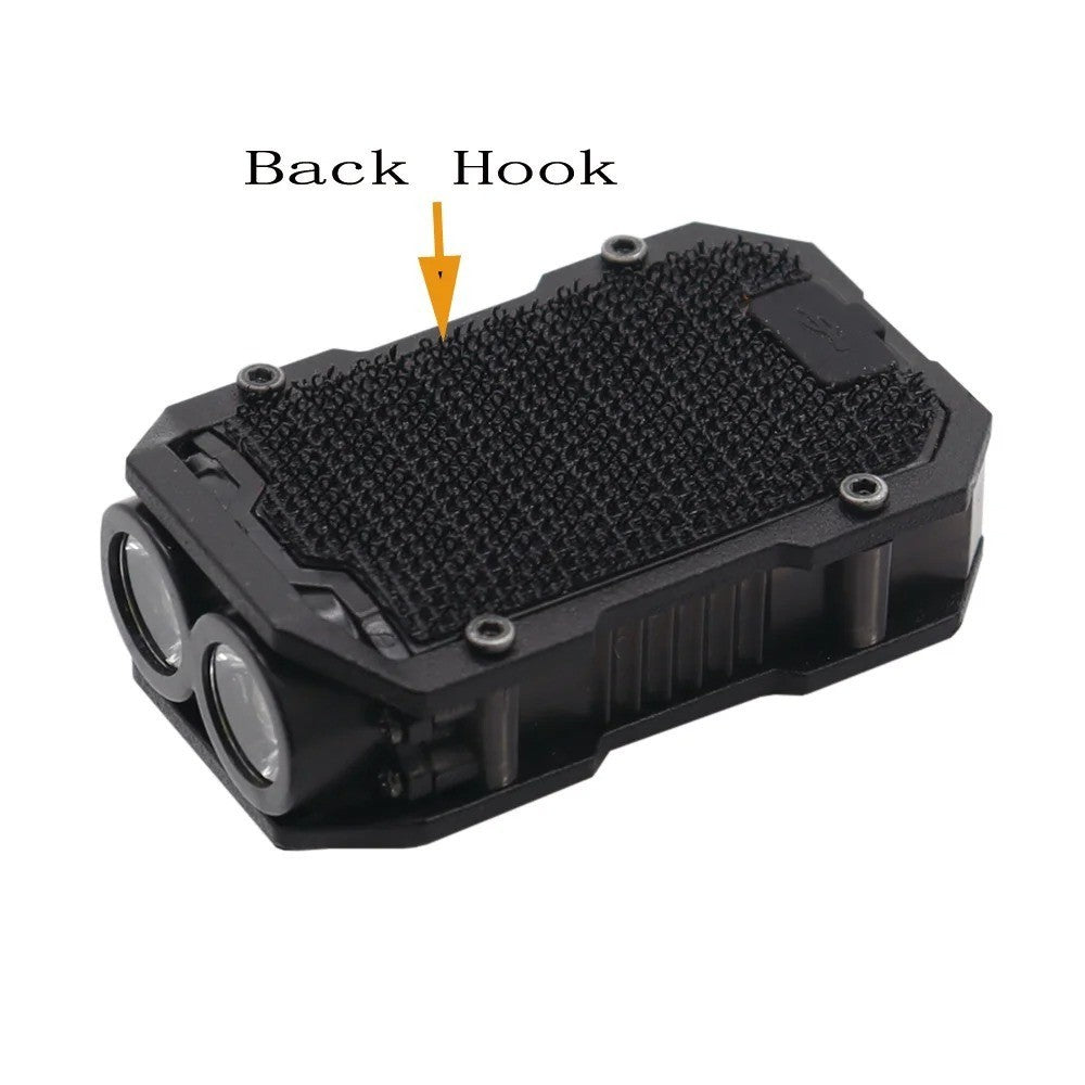 USB Rechargeable Tactical Helmet Safety Light with Flashing Modes Waterproof