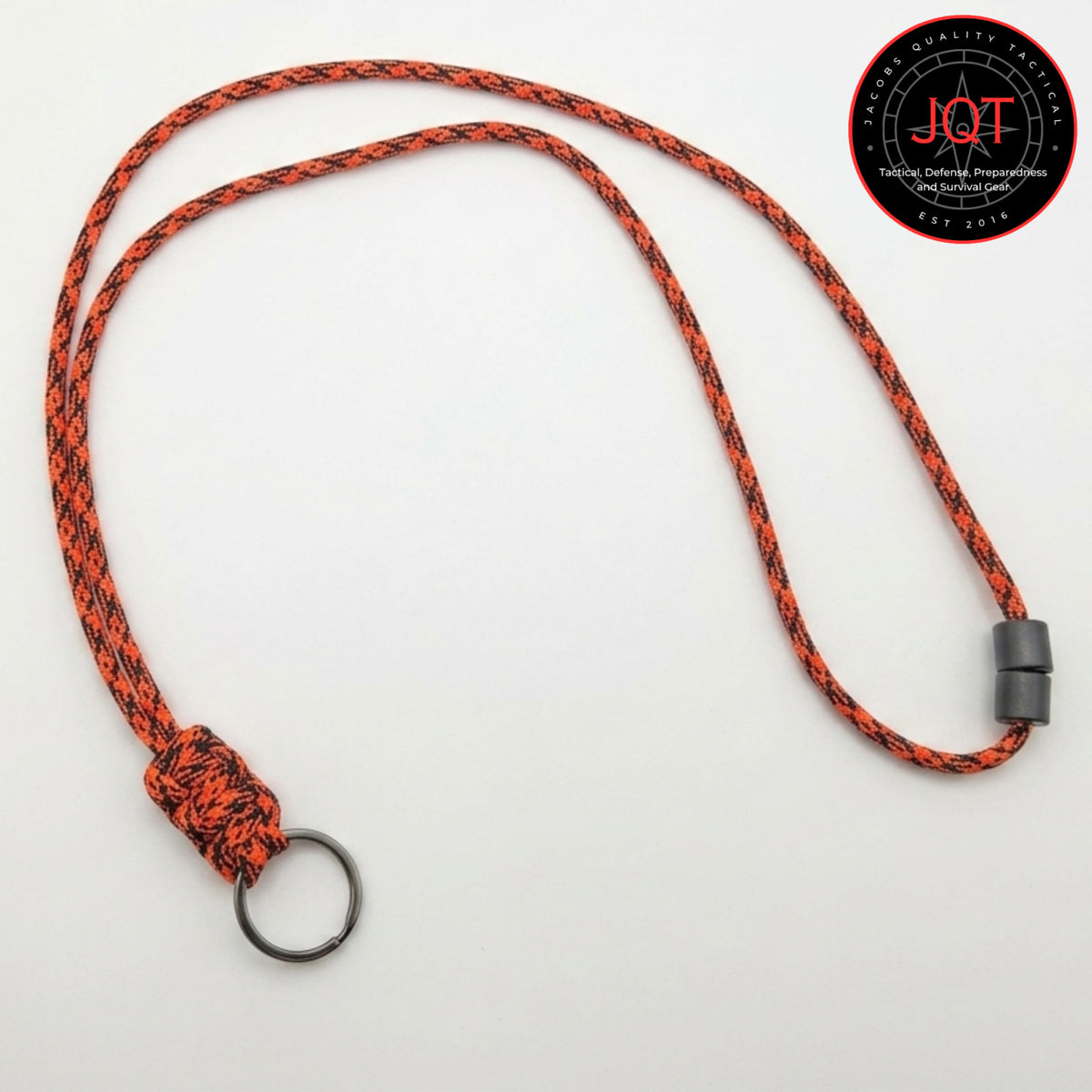 Paracord Neck Lanyard with Safety Breakaway for Keys, Badges, Tools
