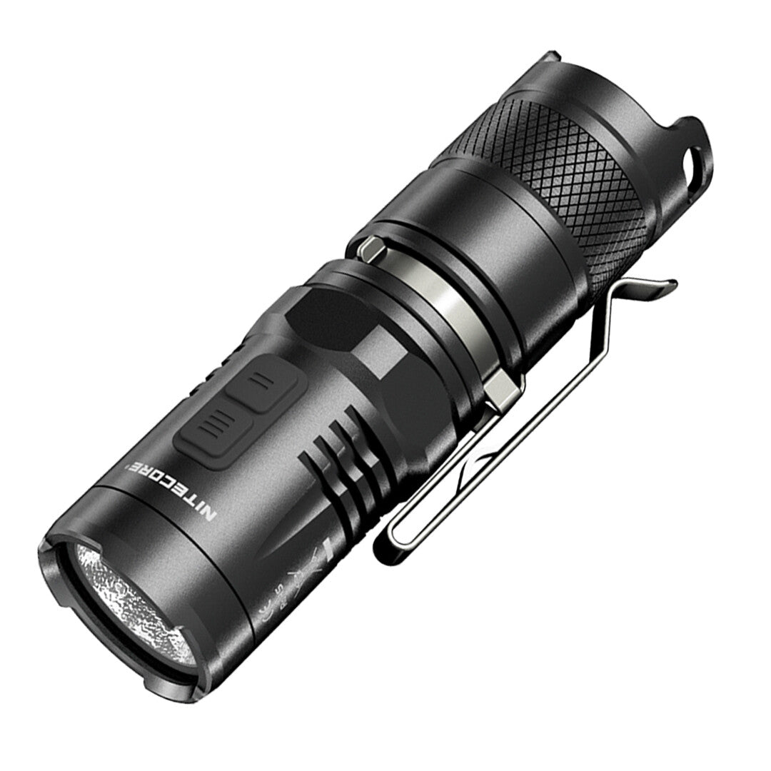 Compact 920 Lumen Tactical LED Flashlight with Red Light and Waterproof Body