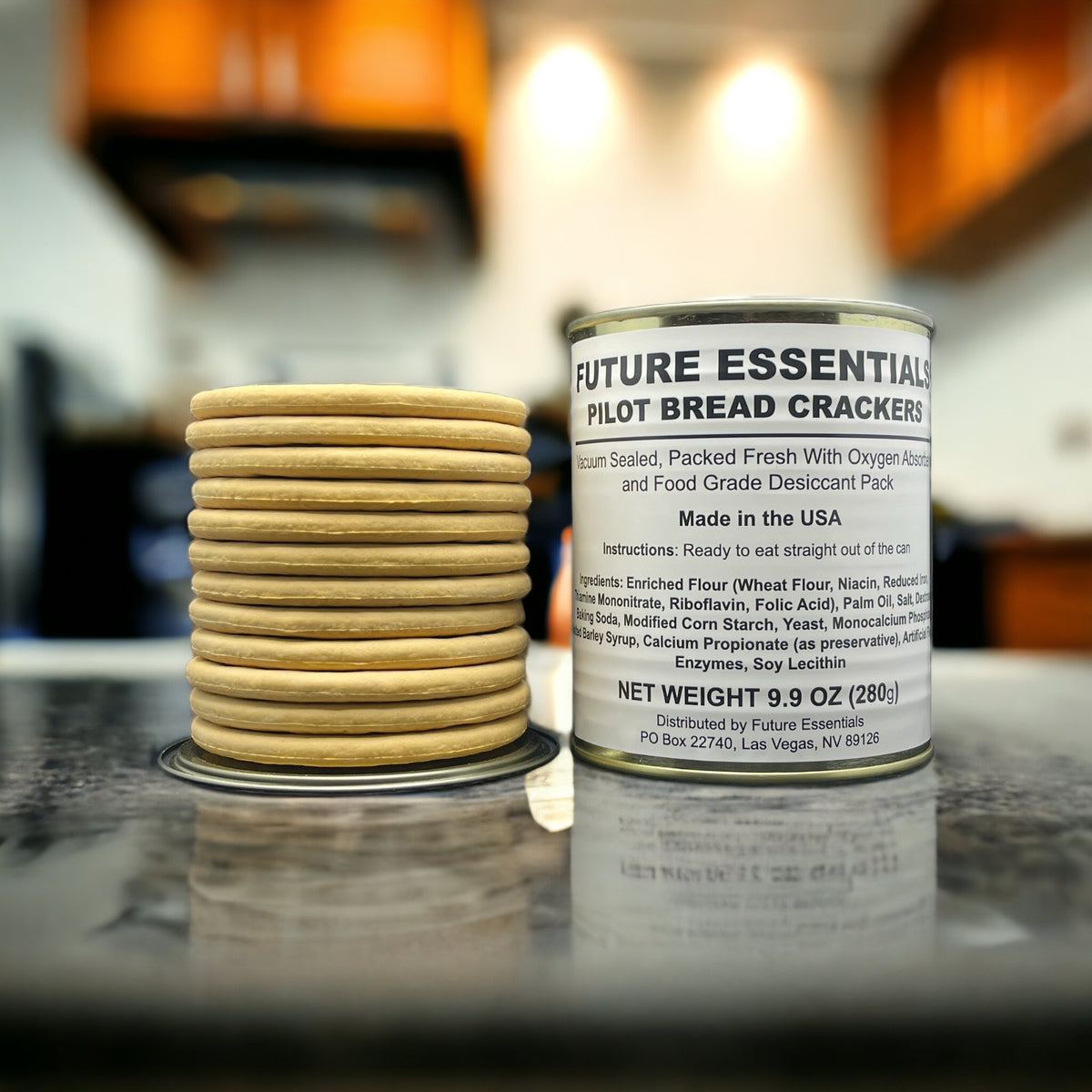 Canned Sailor Pilot Bread Crackers - Long Shelf Life, Emergency Food Supply