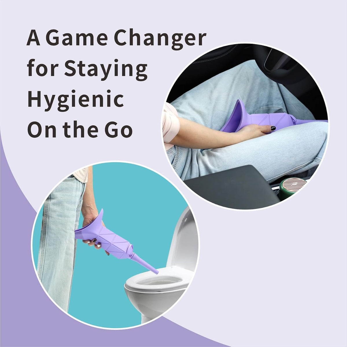 Foldable Silicone Female Urination Device for Camping & Outdoor Use