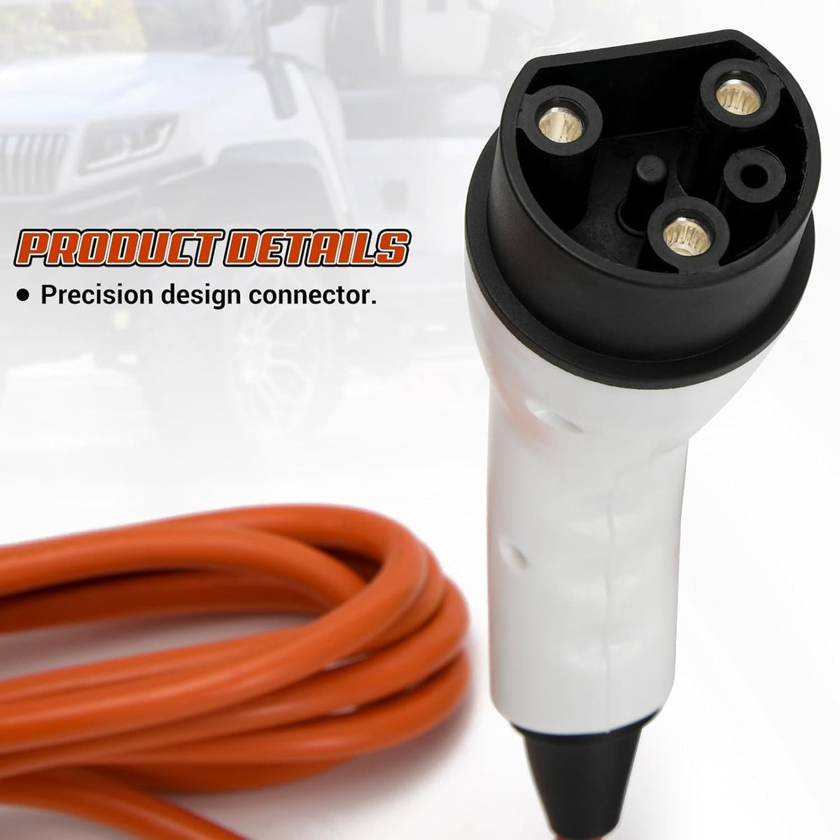 120V Golf Cart Charger Cord for Evolution and ICON Models - Replacement Power Cable
