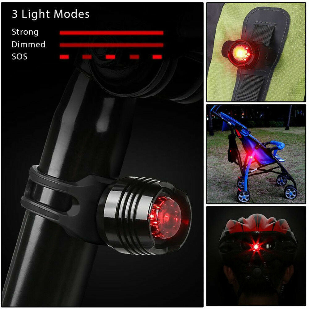 Rechargeable Bright LED Bike Light Set with Horn & Taillight for Cycling