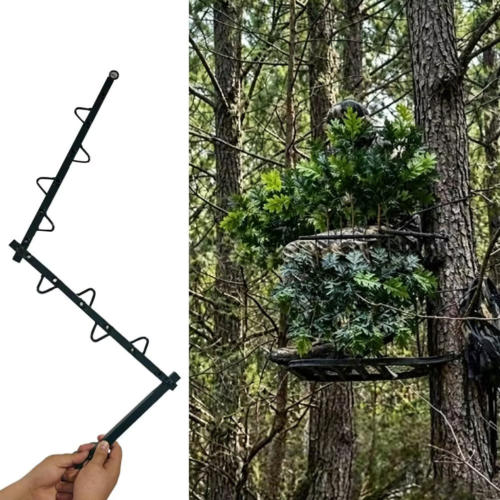 Camouflage Branch Stand Set for Hunting Tree Concealment - Weatherproof Metal