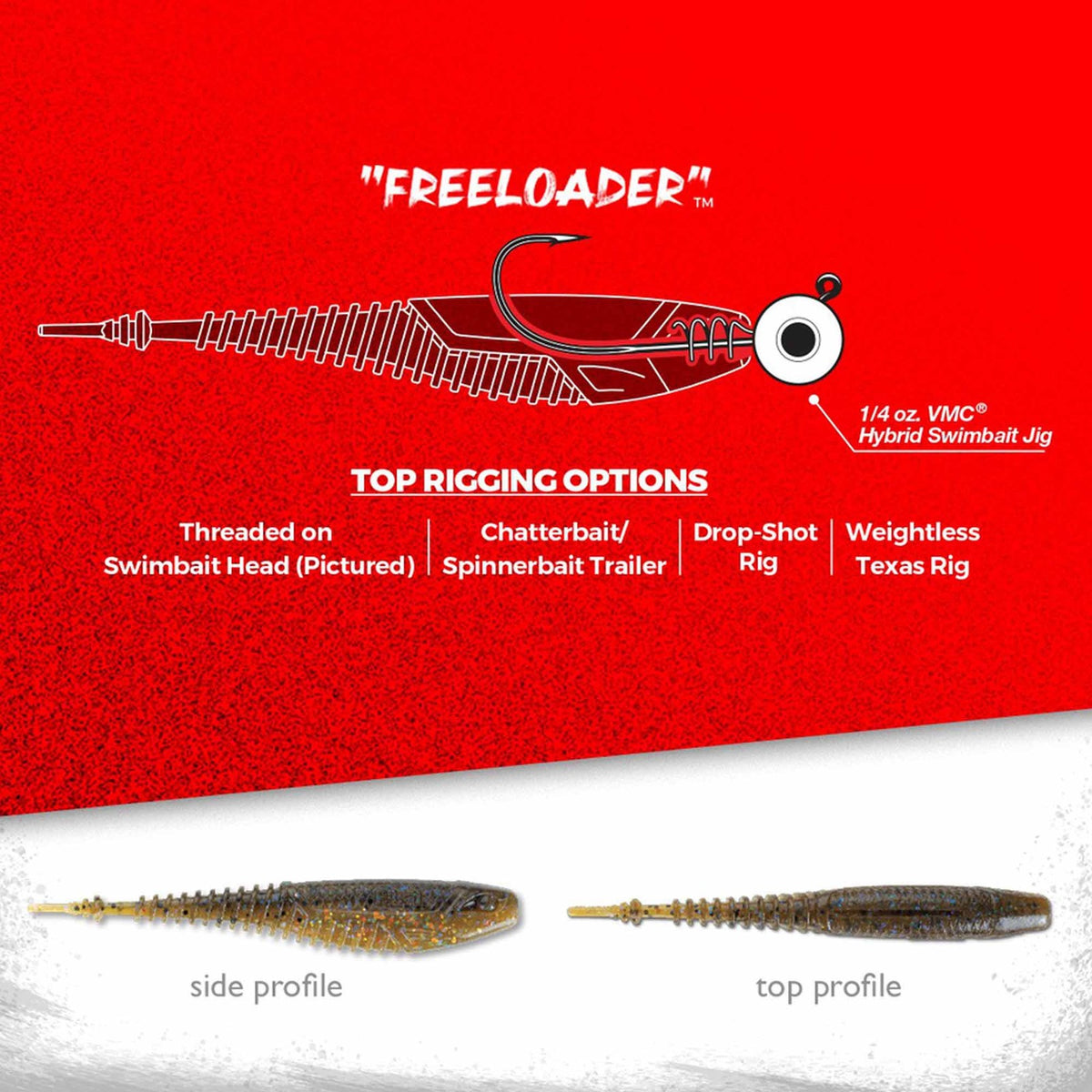 Freeloader 4.25-Inch Soft Bait for Fishing - Multiple Colors