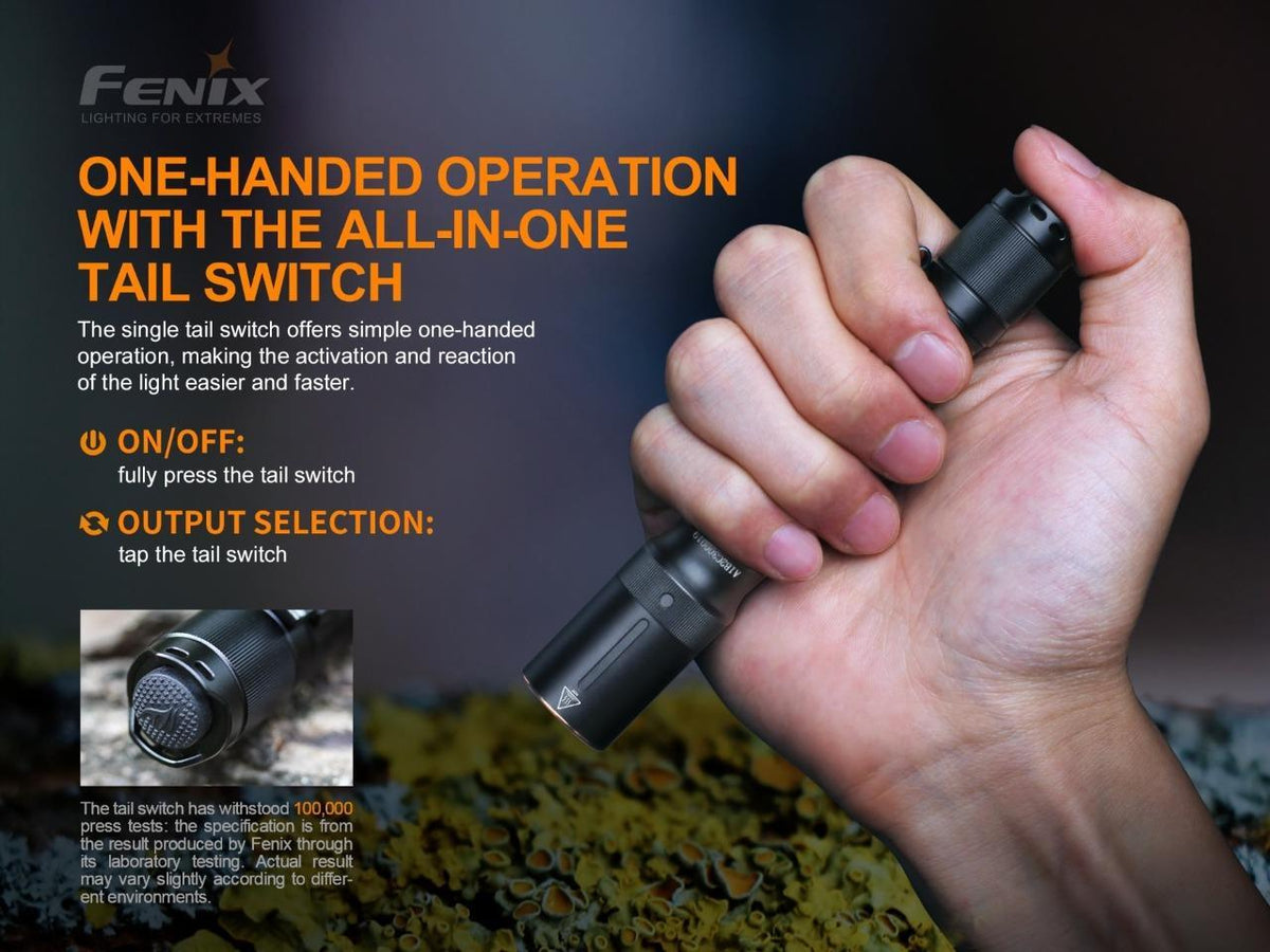 350 Lumen LED Tactical Flashlight with 2 AA Batteries - Compact & Waterproof
