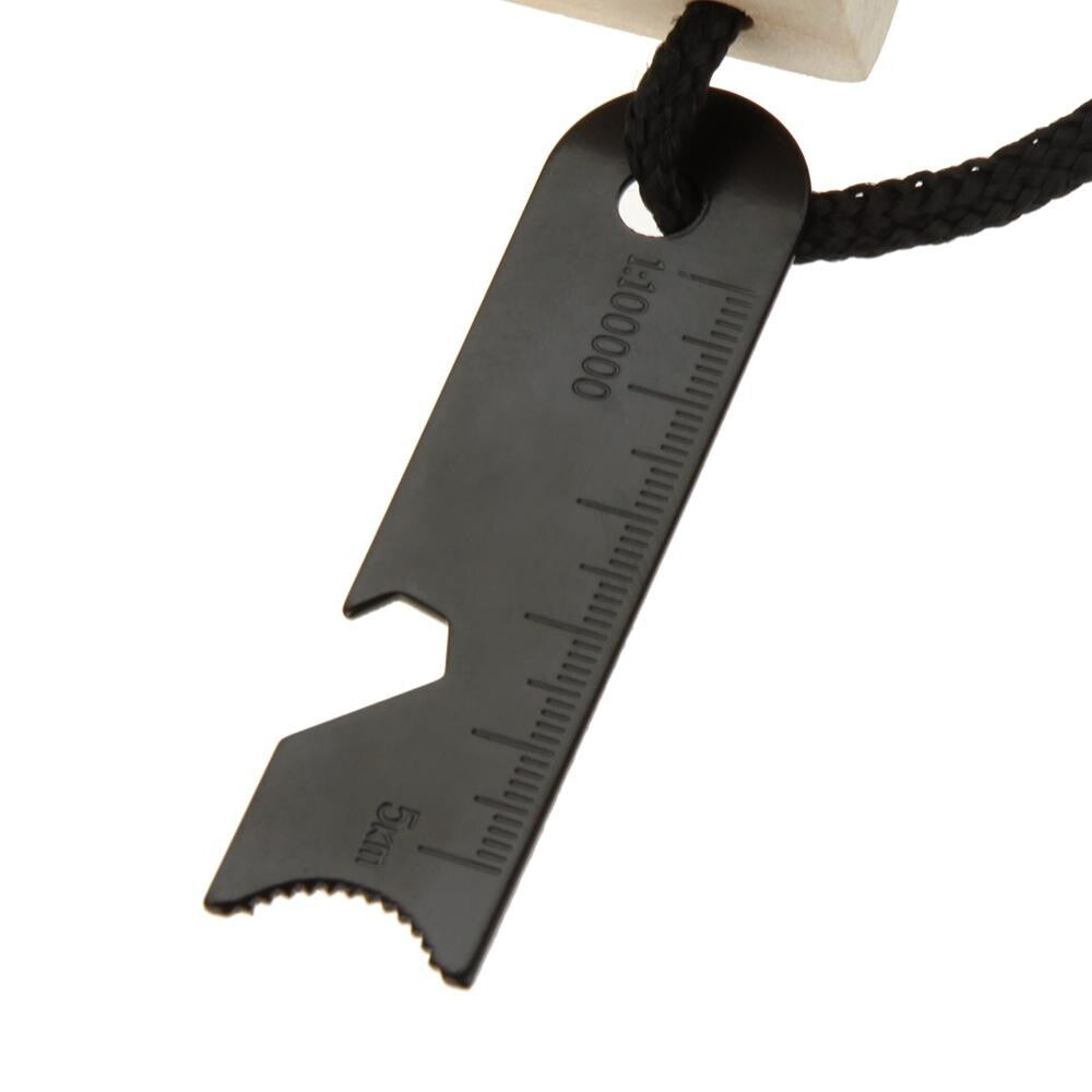 2-Piece Fire Starter Kit with Ferro Rod & Steel Scraper for Camping Outdoors