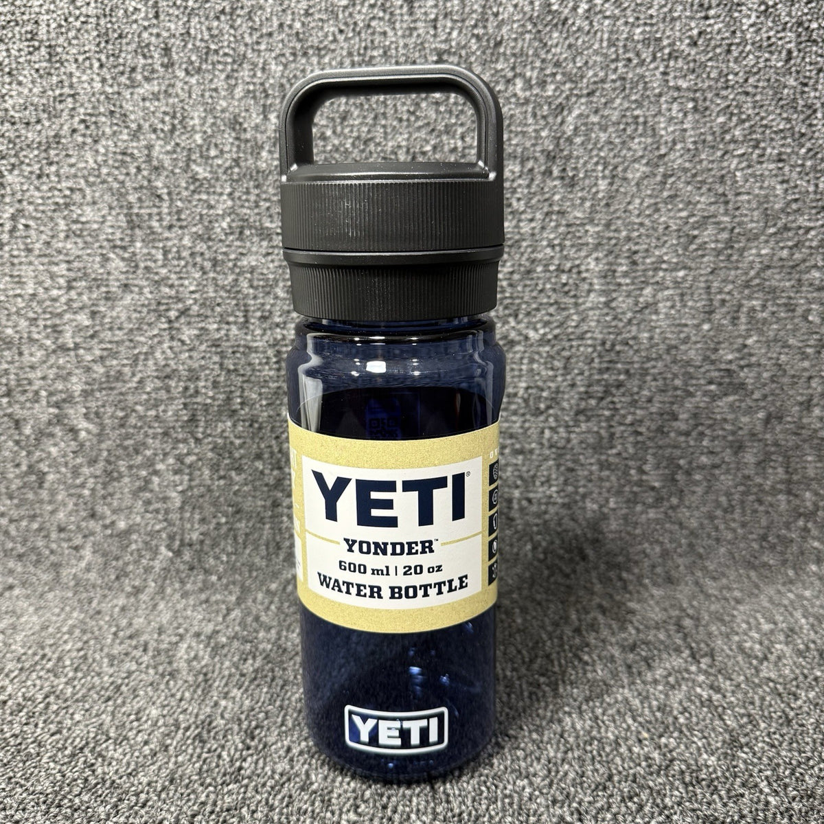 Yeti Yonder 20oz Water Bottle with Blue Cap Lightweight Hydration