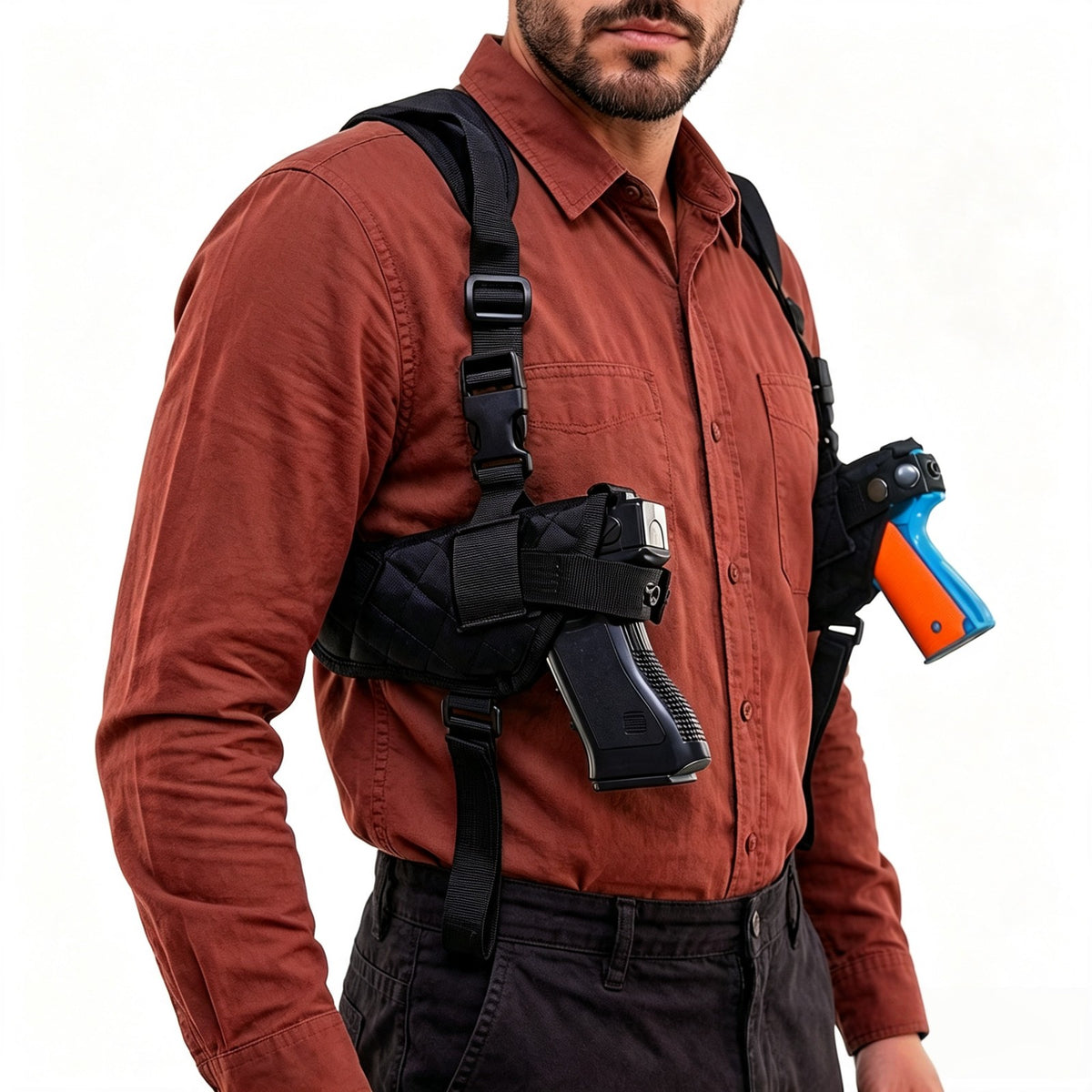 Underarm Shoulder Gun Holster for Pistol Concealed Carry Adjustable