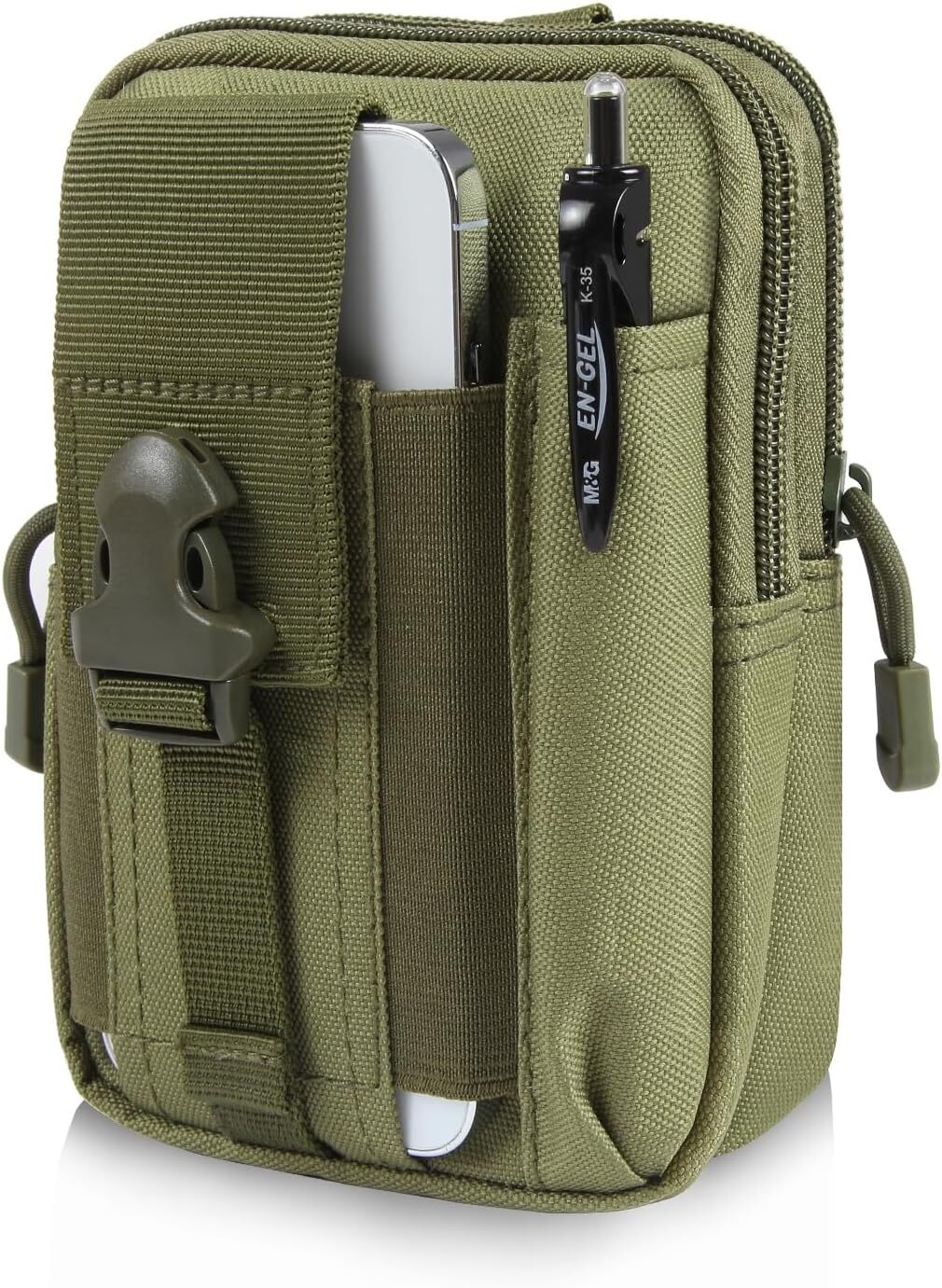 Tactical Molle Pouch Waist Bag with Phone Holder and Belt Clip