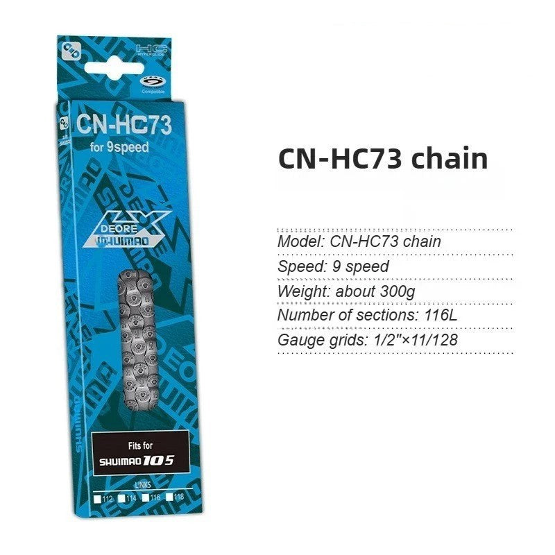Universal Bike Chain for 6-12 Speed MTB Road Hybrid Bikes - High Strength Steel