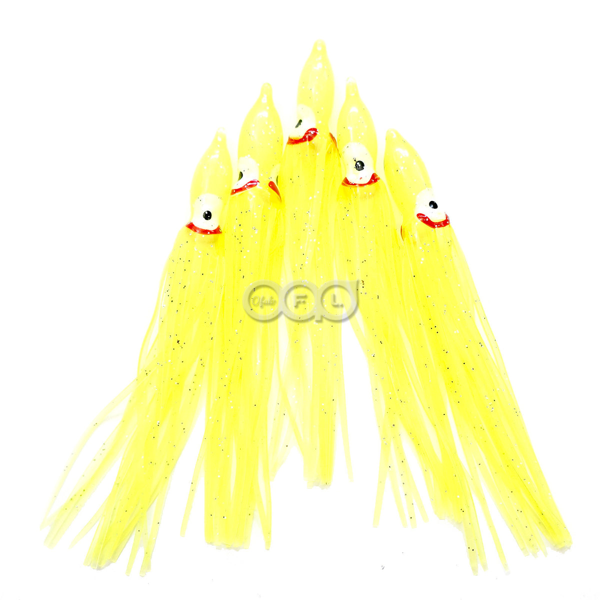 Artificial Soft Plastic Fishing Skirts 4.5-inch Octopus Fish Lures Bait Lot