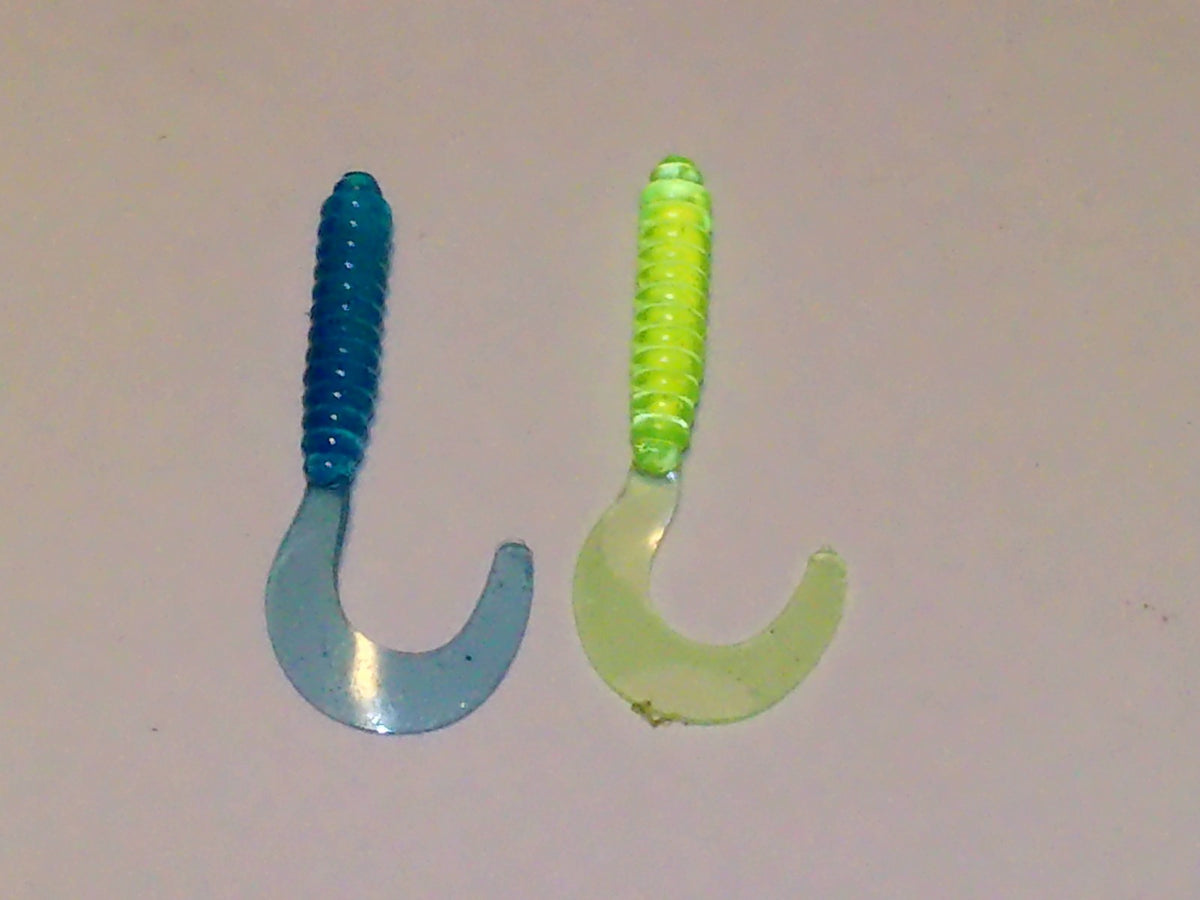 Bulk 100 Soft Plastic Fishing Lures for Crappie & Pan Fish - 2 Inch Trolling Baits
