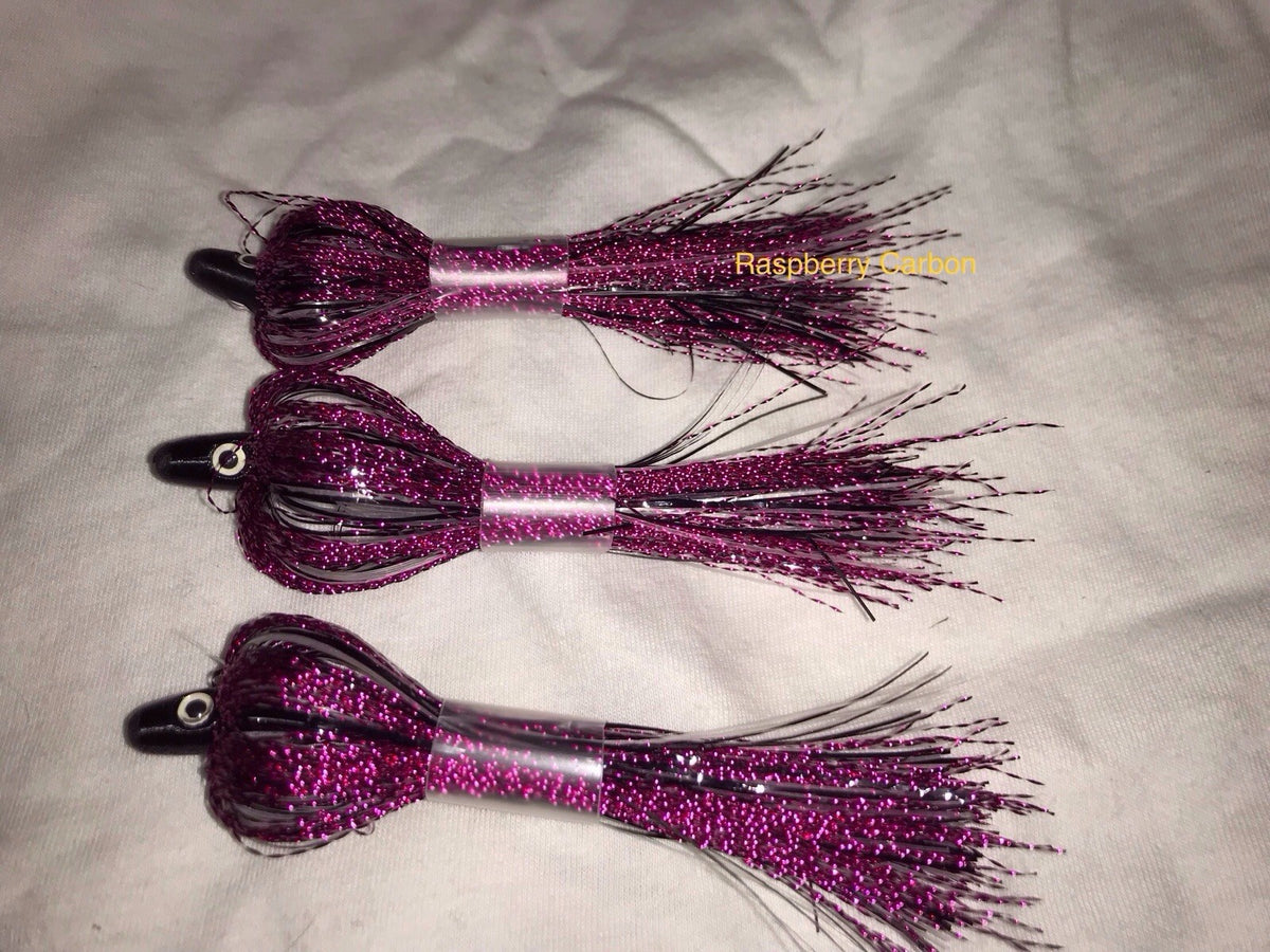 Salmon Trolling Flies Pack of 3 - Flash Bulb Series Unrigged 4 Inch