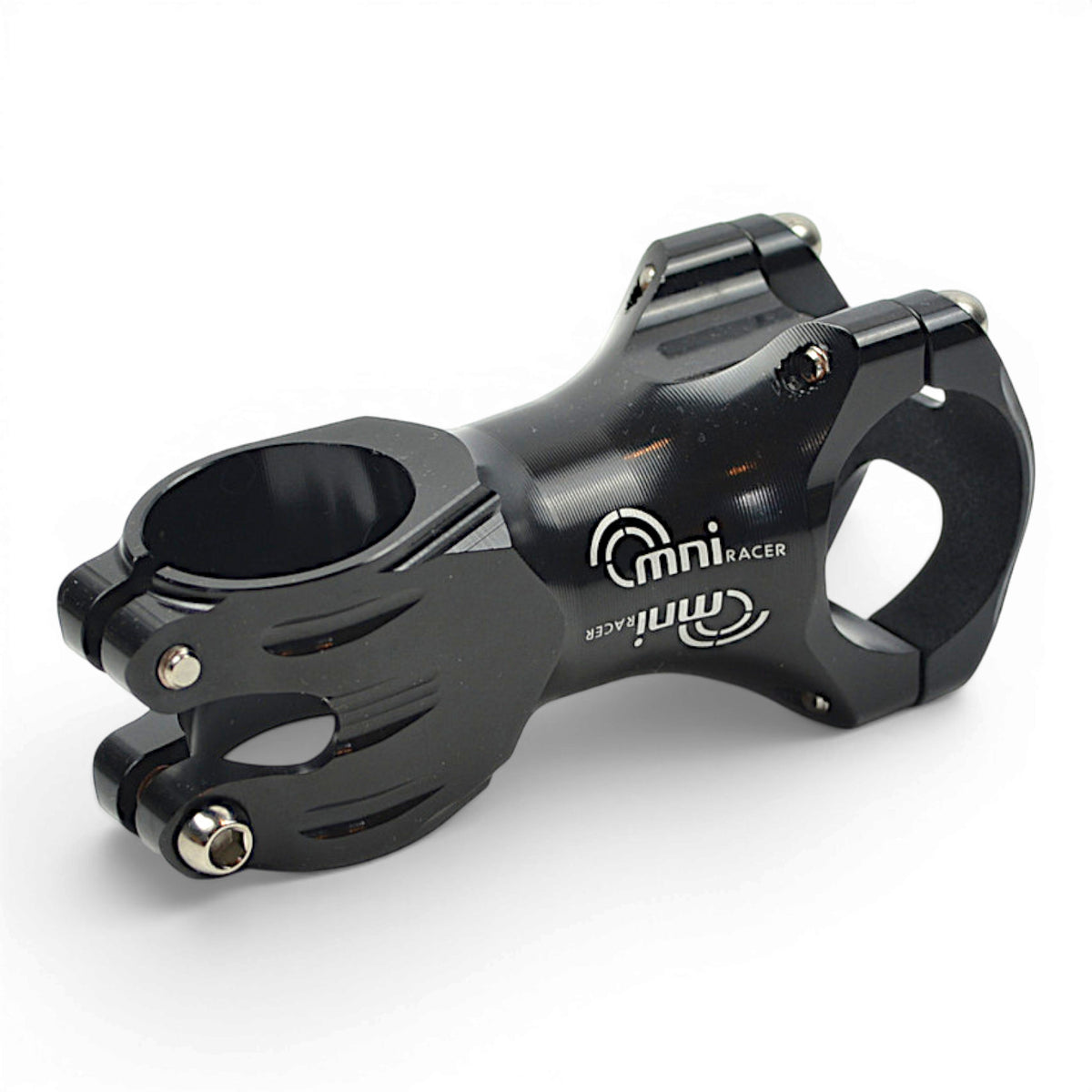 Lightweight Bicycle Handlebar Stem with Titanium Bolts - 31.8mm Black