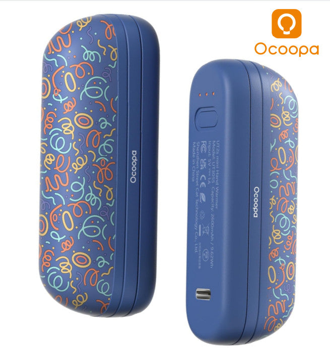 Rechargeable Magnetic Hand Warmers 2 Pack with 5600mAh Power Bank for Ski Camping