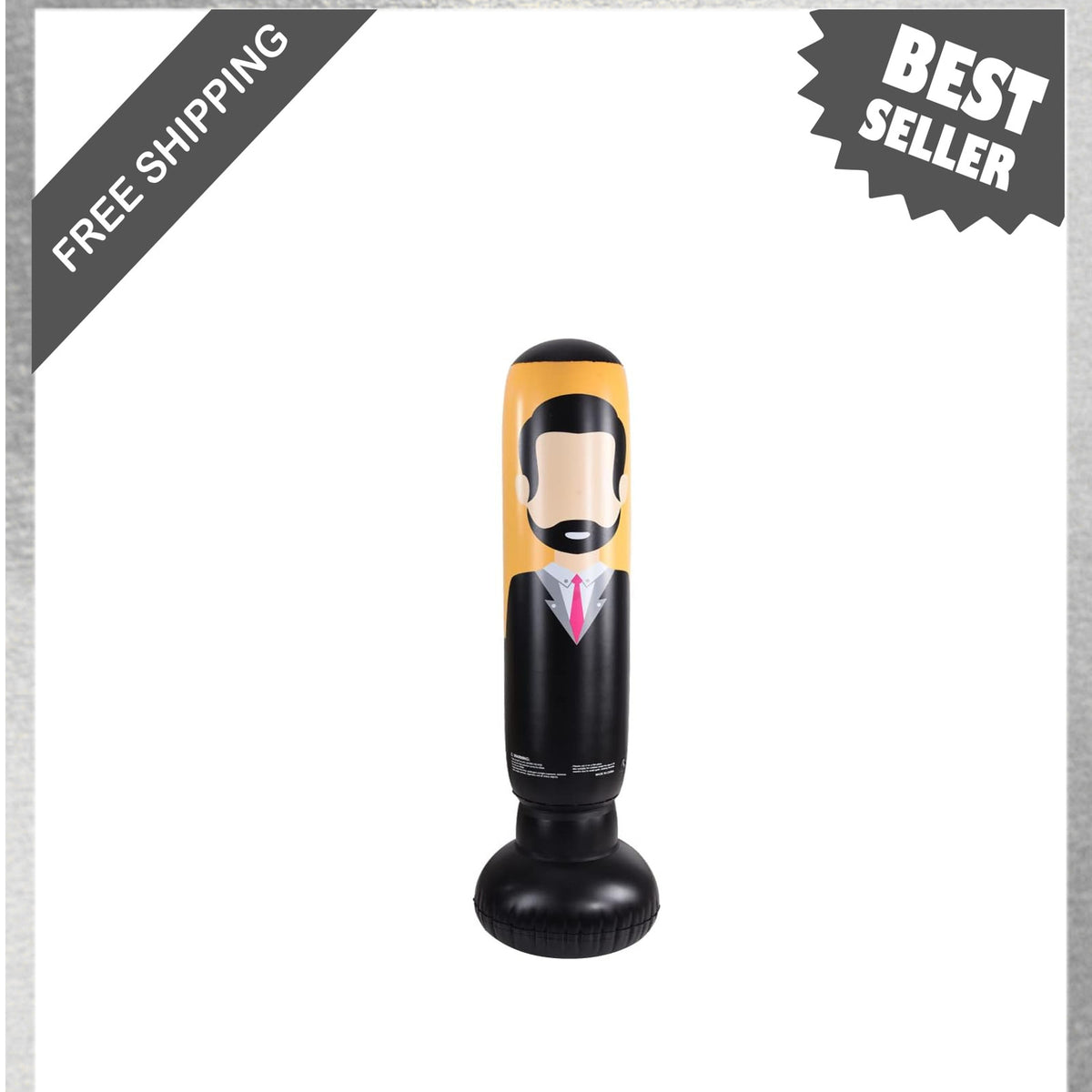 Inflatable Punching Bag for Kids and Adults, 58 Inch Free Standing Boxing Equipment