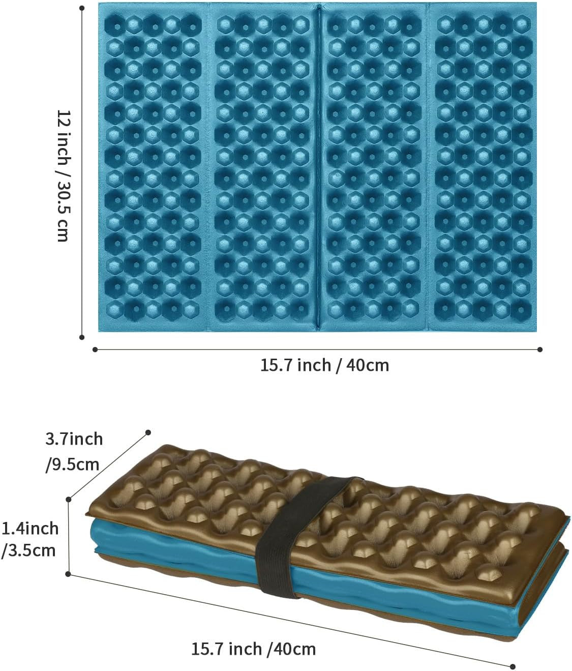 Portable Stadium Seat Cushion Waterproof Foam Pad for Bleachers Camping & Outdoors