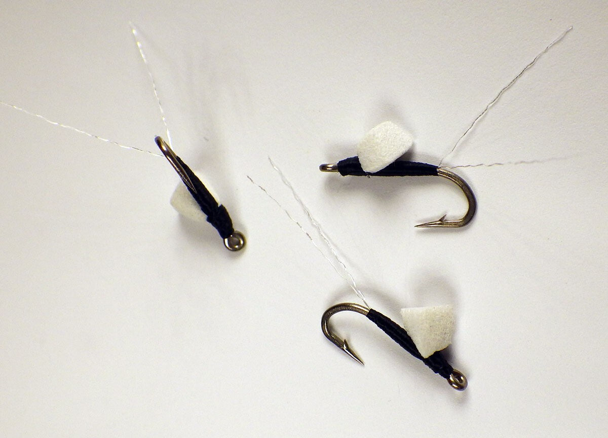 Fly Fishing Flies - Half Dozen Premium Foam Wing RS-2 Black #22