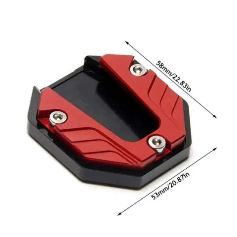 Motorcycle Kickstand Extender Support Pad - Stable Ground Parking Accessory