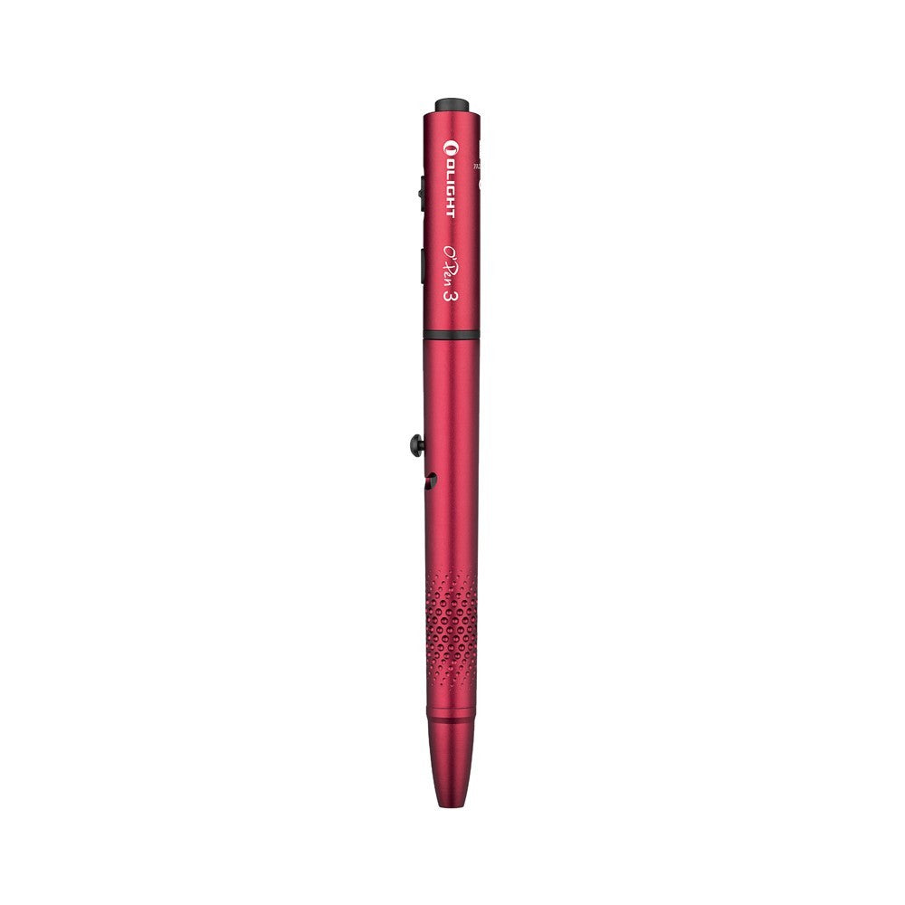 Multipurpose Pen Light with Green Laser and 120 Lumens - Olight OPen 3 Wine Red