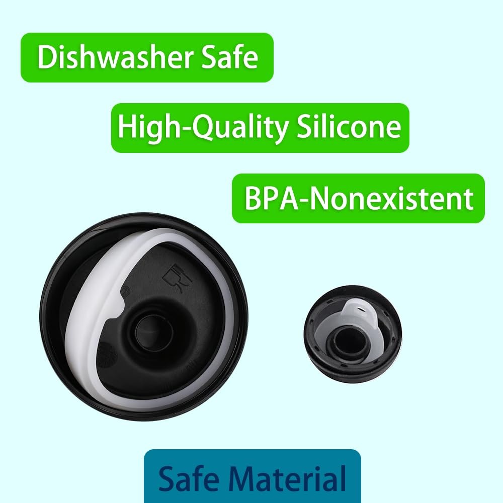 6 Pack Leak-Proof Rubber Gasket O-Rings for Takeya Actives Water Bottles