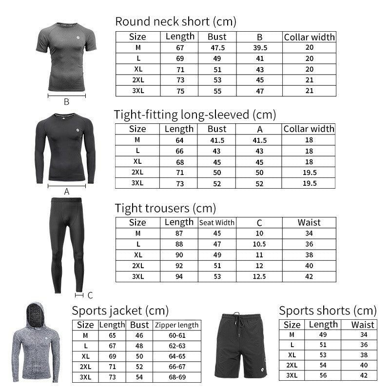 Men's Cycling Sports Tights - Breathable & Quick-Drying Activewear Pants