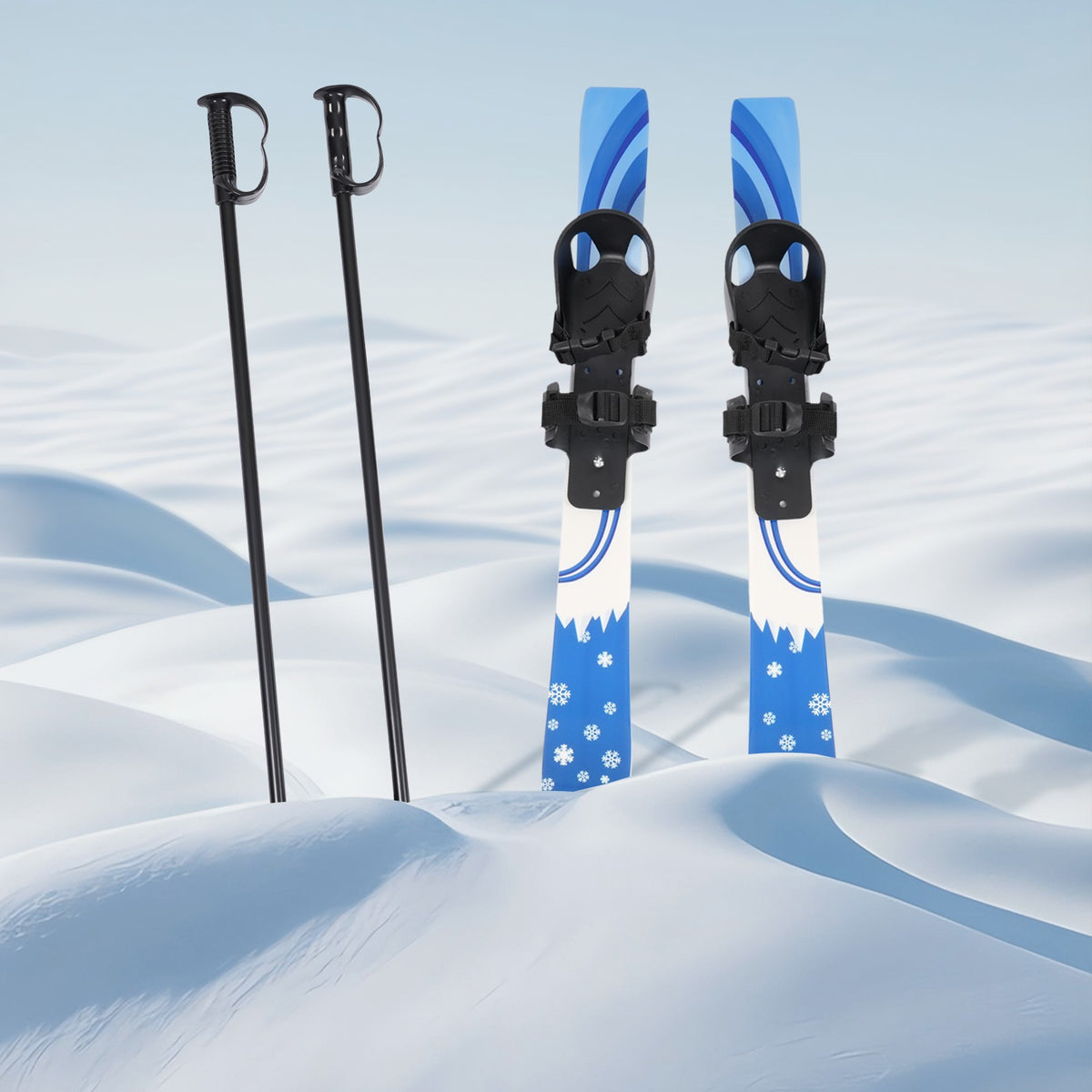 Kids Ski Set with Poles for Beginners 2-8 Years Snow Skiing Equipment